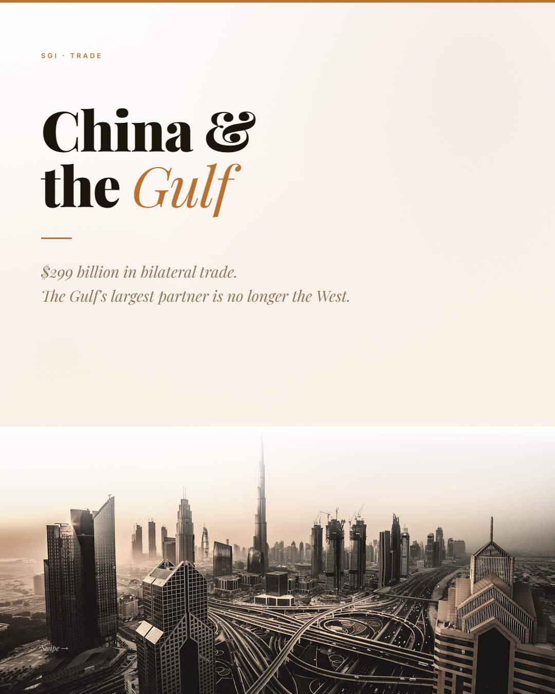 The China-Gulf Corridor